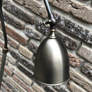 Vloerlamp Leanne - leeslamp met verstelbare hals - Staal en leisteen