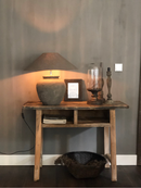 Sidetable met twee vakken van oud hout