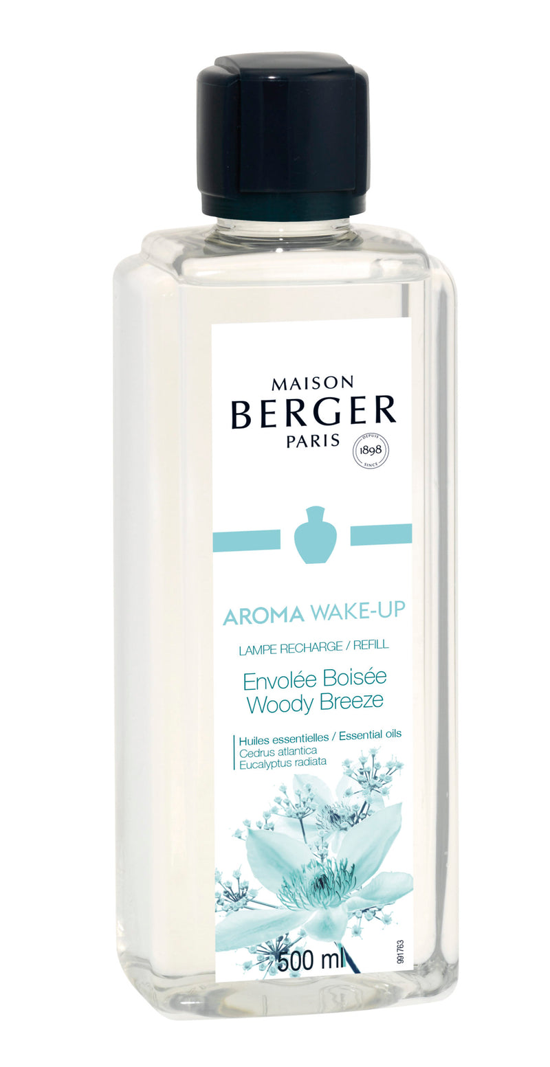 Lampe Berger huisparfum 500 ml - Aroma wake-up, Woody breeze / Envolèe Boisée