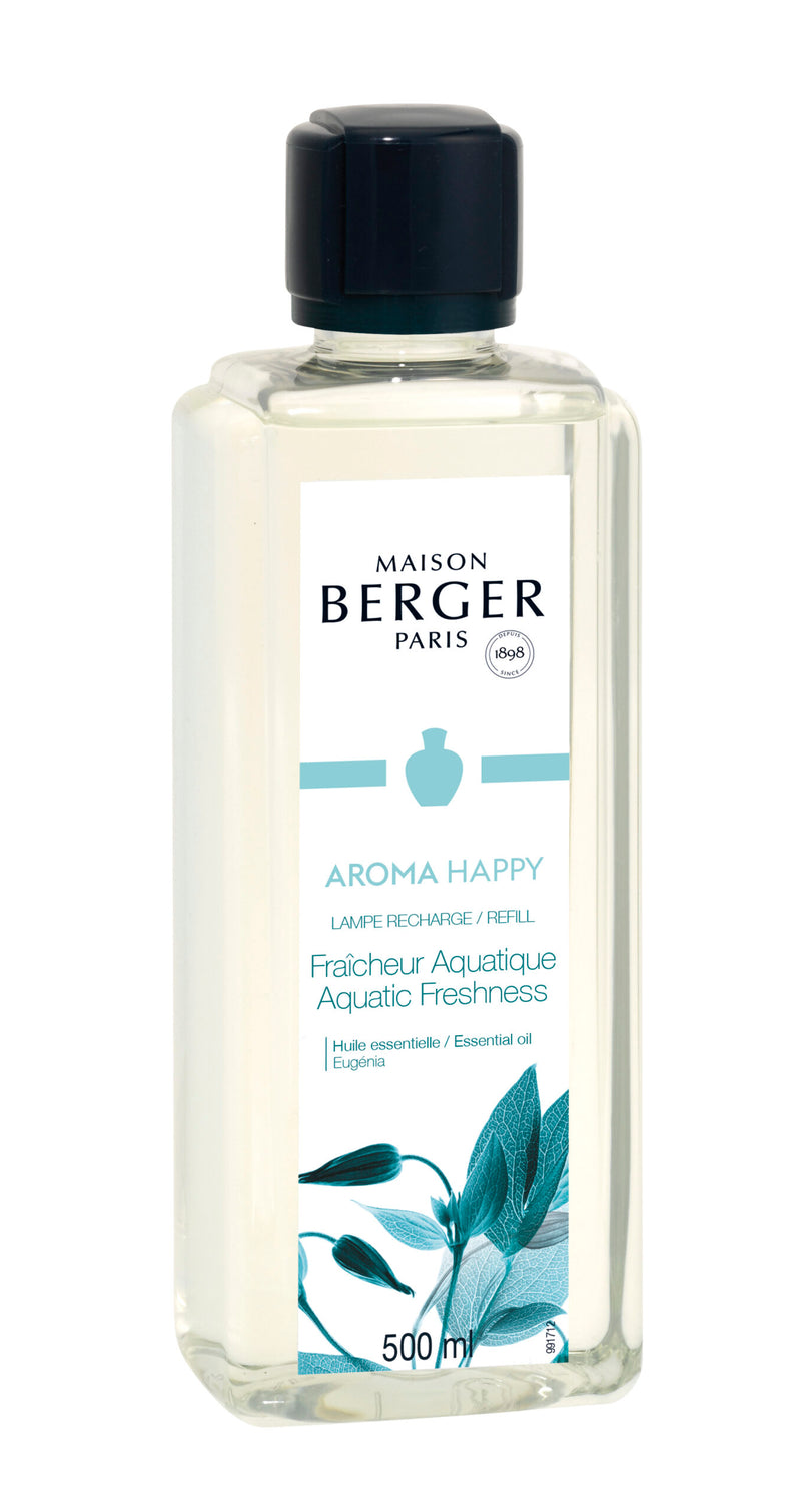 Lampe Berger huisparfum 500 ml - Aroma happy, Aquatic freshness / Fraîcheur Aquatique