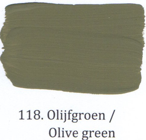 118. Olijfgroen - voorstrijkmiddel kalkverf l'Authentique