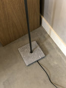 Vloerlamp Willem 130 cm - Staal en leisteen