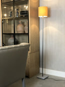 Vloerlamp Willem 130 cm - Staal en leisteen