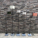 Vloerlamp met boog Rafael (hoog) - Staal en leisteen