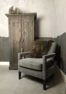 Kabinet 2 deurs van vergrijsd hout