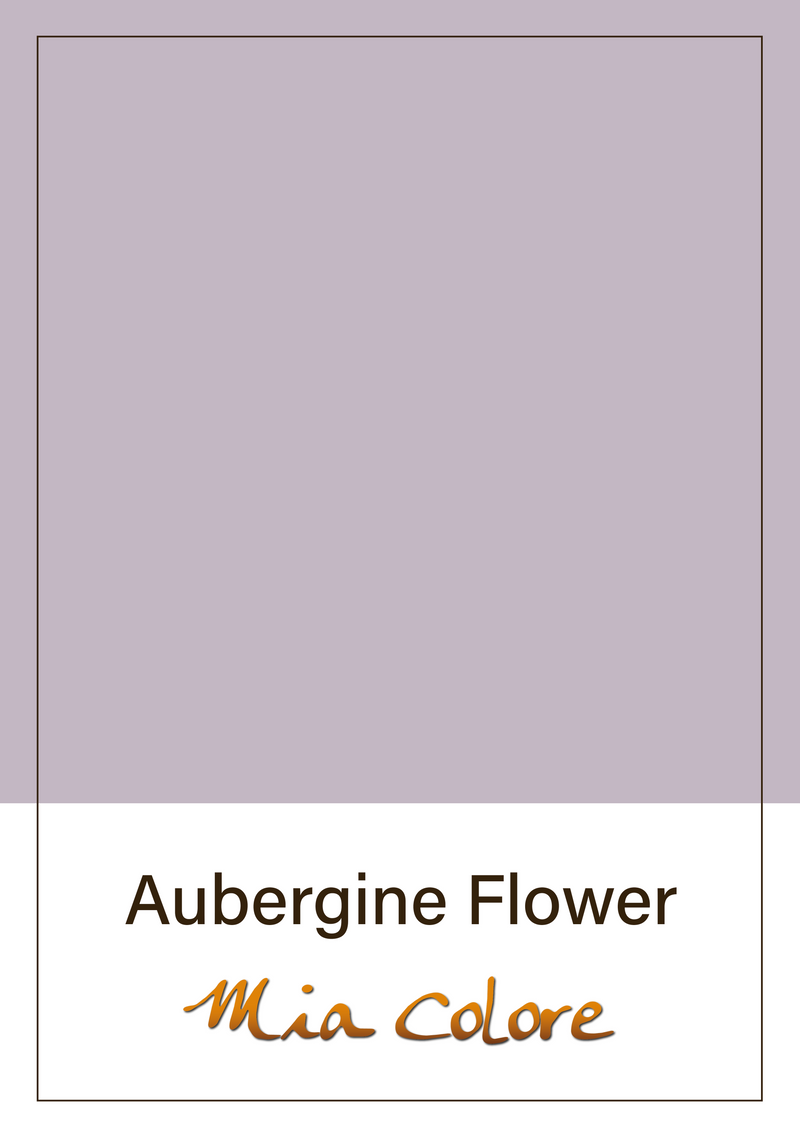 Aubergine Flower - muurprimer Mia Colore