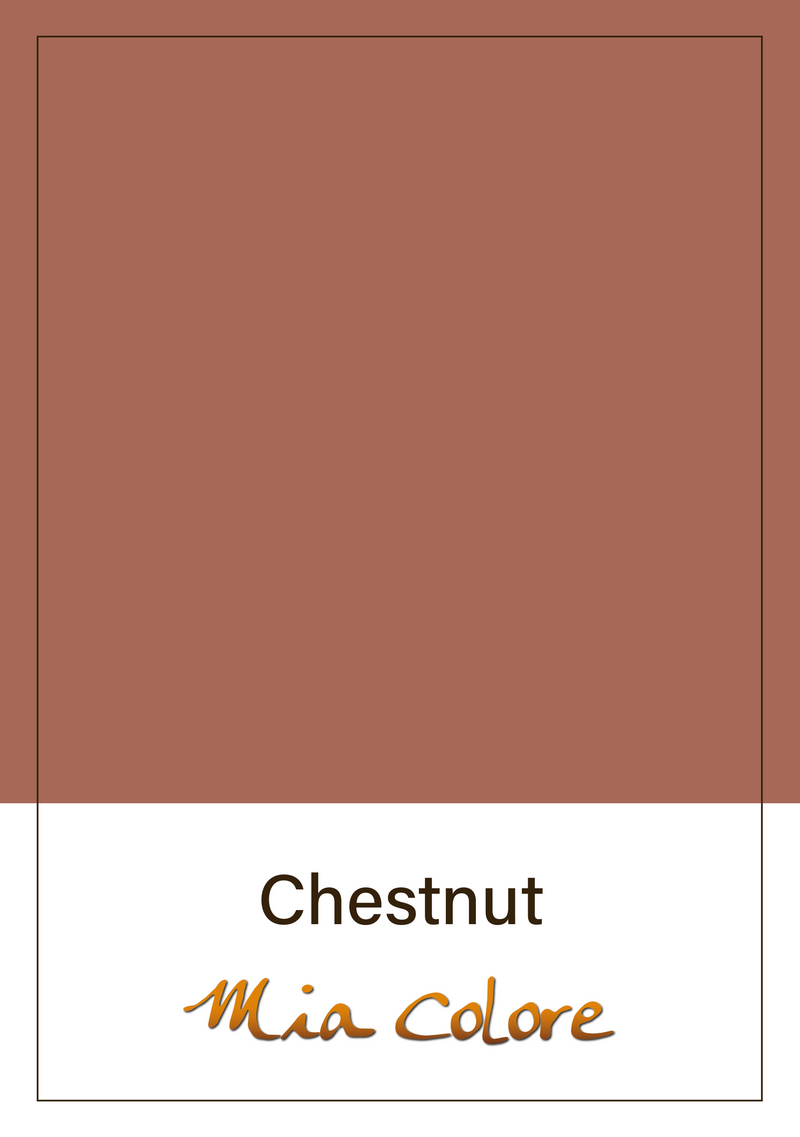 Chestnut - zijdematte lakverf Mia Colore