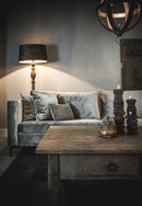 Bank Anneloes 4-zits - velours champagne/goud