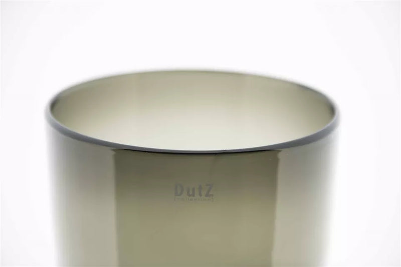 Dutz Collection Cilindervaas/windlicht smoke zwart H19xD15 cm
