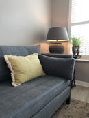 Bank Charlie in een donkergrijze spijkerstof - 2,5 zits bank