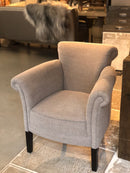 Fauteuil Babs in leemkleurige linnen-katoen stof