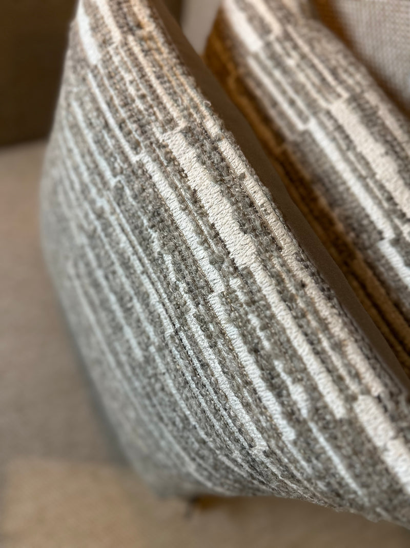 Kussen in grijs-wit gemêleerde stof - Clarissa EXCLUSIVE Grey CLAUDI - 45x45 cm