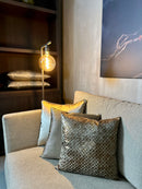 Bank Faye in een zandkleurige geweven stof - Keijser & Co - Modulebank!