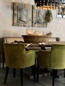 Massief oud teakhouten eettafel 220x110 cm ovaal met slofpoot