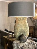 Aura Peeperkorn Kruiklamp Poniri - Verweerd groen aardewerk - 45x70 cm