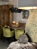 Aura Peeperkorn Kruiklamp Poniri - Verweerd groen aardewerk - 45x70 cm