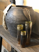 Dutz Collection Cilindervaasje Goud Parelmoer - H23 x D6 cm