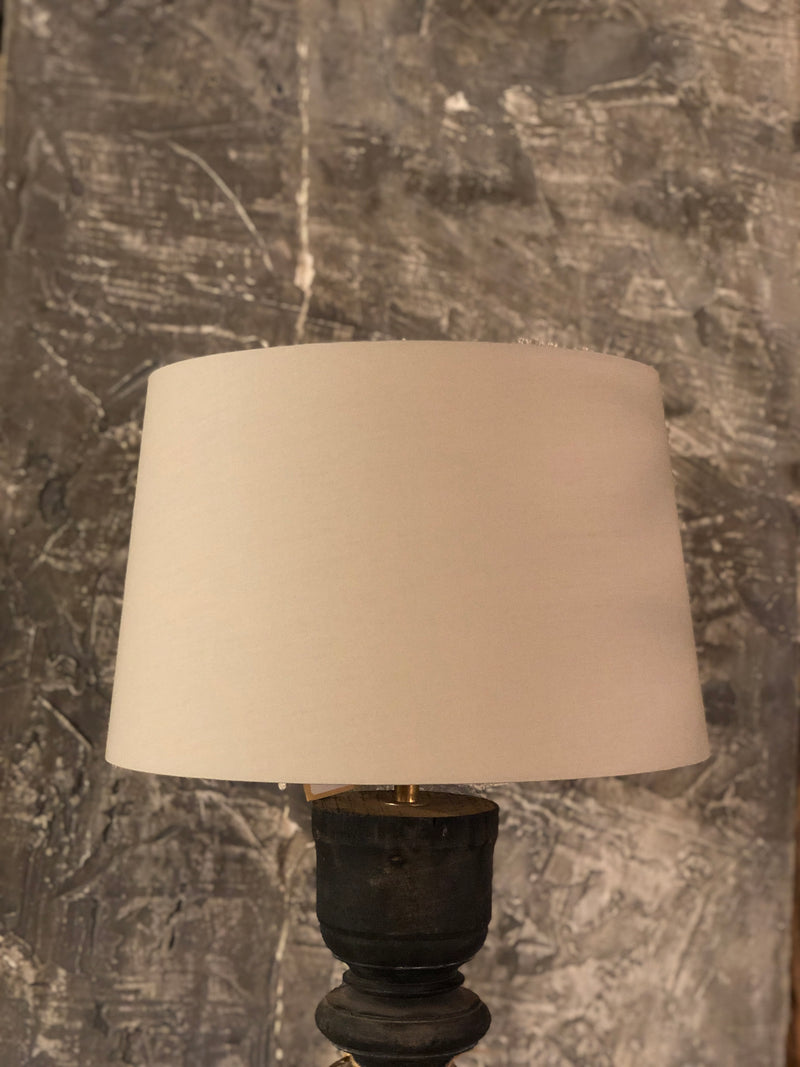 Lampenkap rondo in zandkleurig polykatoen D35x30 x H22 cm