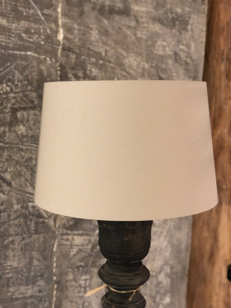 Lampenkap rondo in zandkleurig polykatoen D35x30 x H22 cm