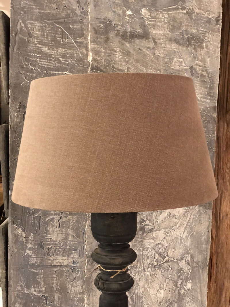 Lampenkap rondo in kardemomkleurig linnen D45-35 x H25 cm