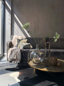 Bank Silke in luxe Italiaanse velours stof antraciet - 300 cm