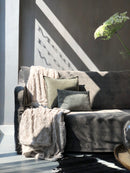 Bank Silke in luxe Italiaanse velours stof antraciet - 300 cm