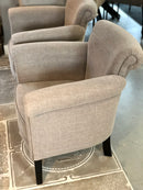 Fauteuil Babs in leemkleurige linnen-katoen stof