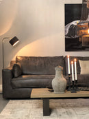 Vloerlamp met boog Rafael (hoog) - Staal en leisteen