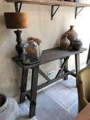 Sidetable van vergrijsd hout - 120x40x80 cm