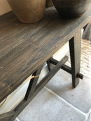 Sidetable van vergrijsd hout - 120x40x80 cm