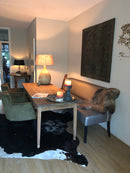 Eetkamerstoel Soho in een olijfgroene velours stof