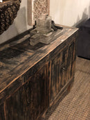 Dressoir 6deurs van zwart hout