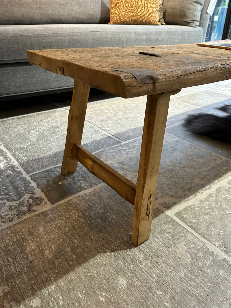 Salontafel van oud hout - 160x40x44 cm