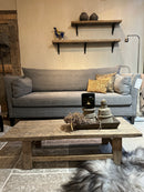 Salontafel van vergrijsd hout - 118x45x31 cm