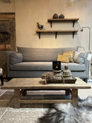 Salontafel van vergrijsd hout - 118x45x31 cm