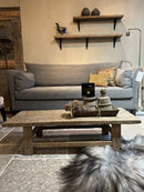 Salontafel van vergrijsd hout - 118x45x31 cm