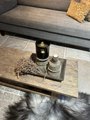 Salontafel van vergrijsd hout - 118x45x31 cm