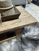 Salontafel van vergrijsd hout - 118x45x31 cm