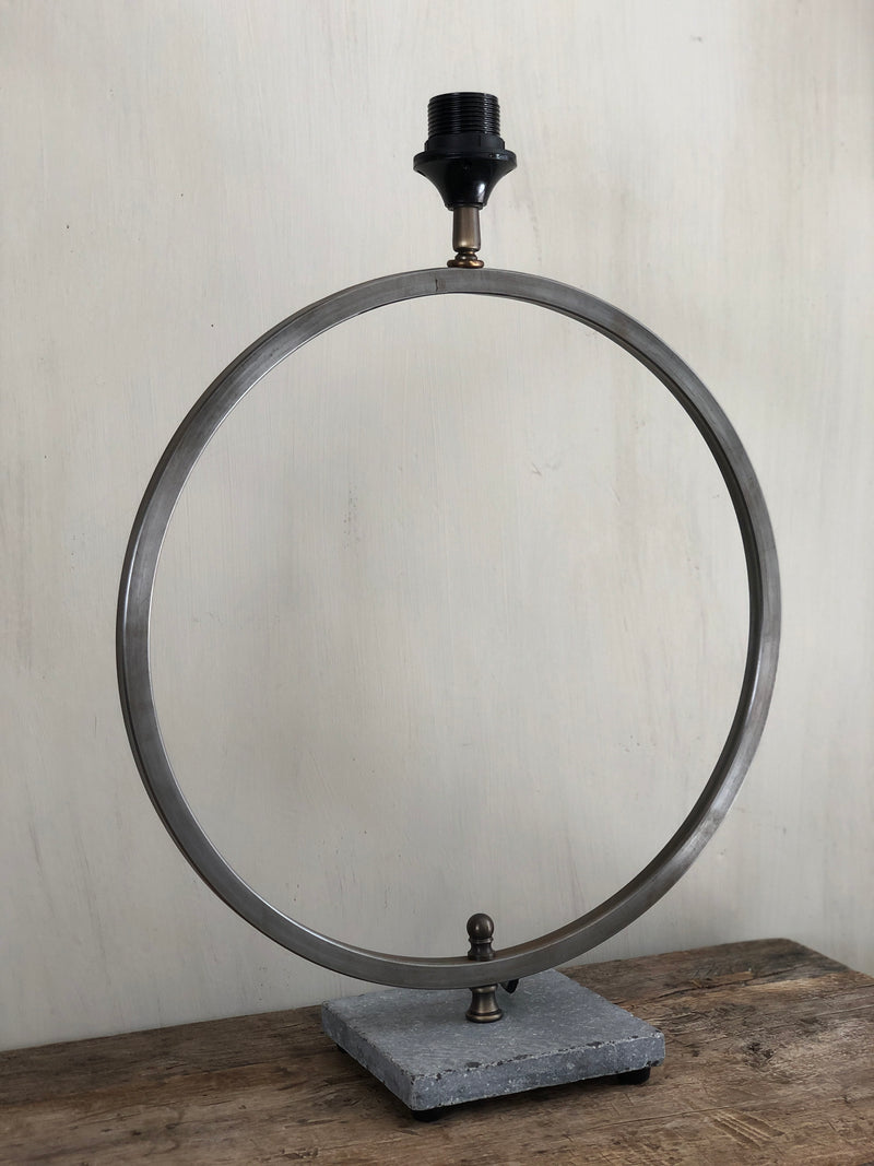Tafellamp Eveleine - Staal en leisteen - 40 cm