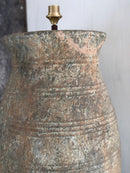 Aura Peeperkorn Kruiklamp Poniri - Verweerd groen aardewerk - 45x70 cm