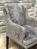 Eetkamerstoel Finn in een gemêleerd grijze stof