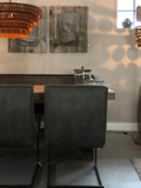 Eetkamerstoel Zara in donkergroene L60 stof