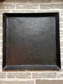 Ijzeren dienblad vierkant - Zwart - 47x47 cm