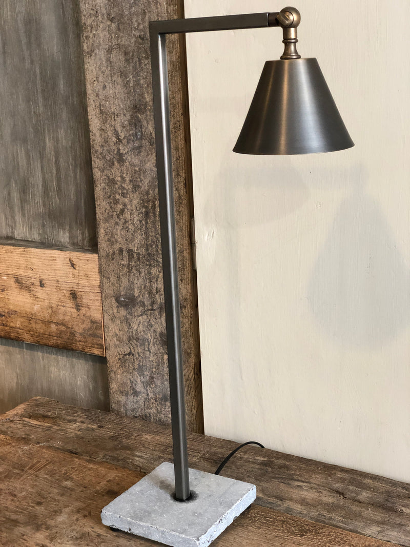Tafellamp Martie - Staal en leisteen - 64 cm