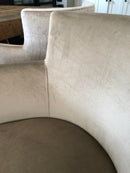 Eetkamerstoel Soho in kakikleurige velours stof