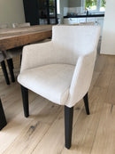 Eetkamerstoel Soho in ecrukleurige gemêleerde stof