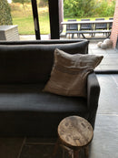 Bank Silke in een antraciet grijze linnen-katoen stof - 300 cm