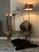 Vloerlamp Isha 120 cm - Staal en leisteen