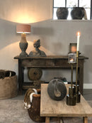 Sidetable van verweerd hout met 2 lades en onderplank - 150x50x78 cm