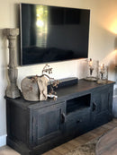 TV dressoir van vergrijsd hout 160 cm